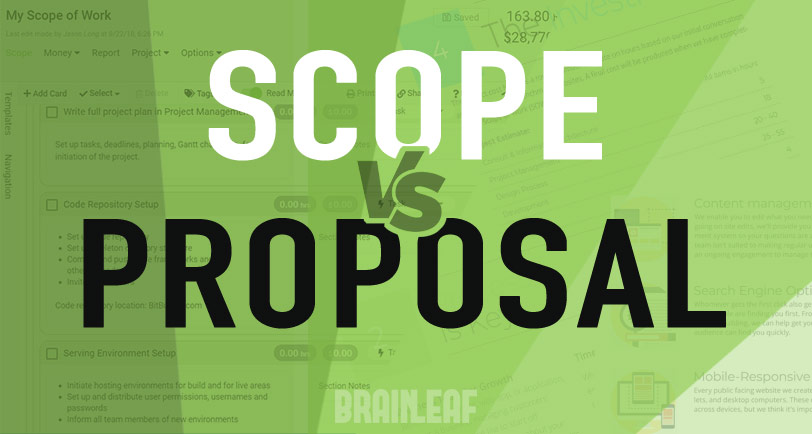 Scope vs. Proposal